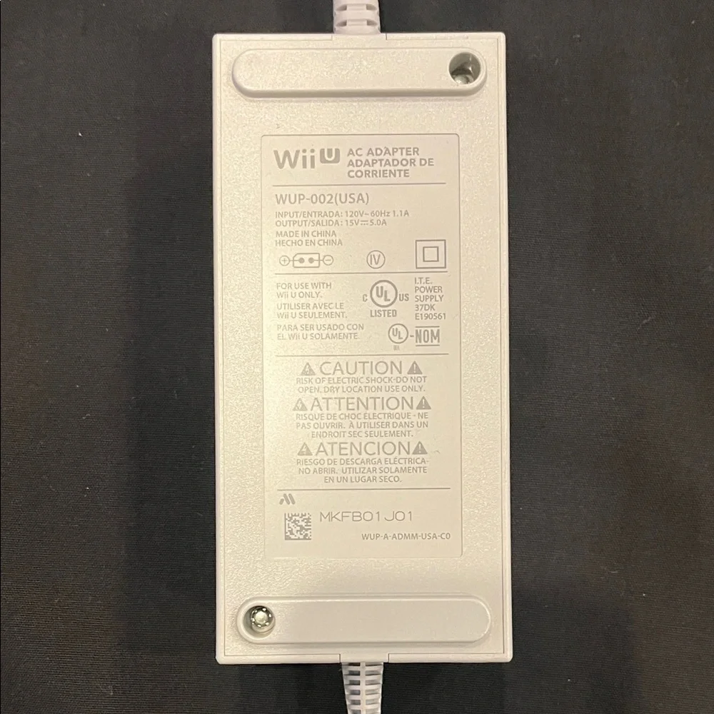 Wii Gray Power Adapter for Gaming Consoles